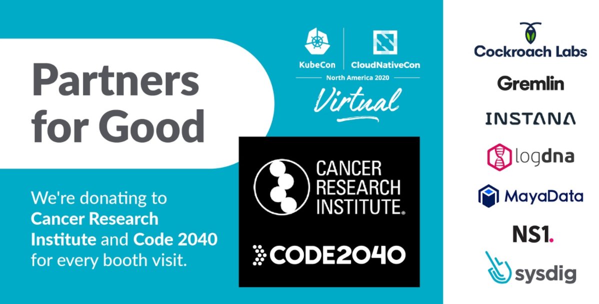 JpSisneros's tweet photo. Stop by the @cockroachdb booth and we will donate $2! So excited for #kubecon next week! https://t.co/e9RXQpGtTa
