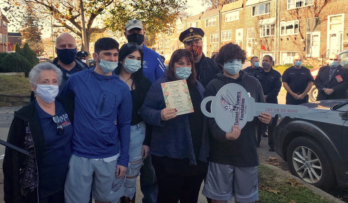 Today <a href="/Tunnel2Towers/">Tunnel to Towers Foundation</a> paid off the mortgage for the family of Firefighter Michael Bernstein, a 22-year veteran of the PFD who died in the line of duty in 2019.