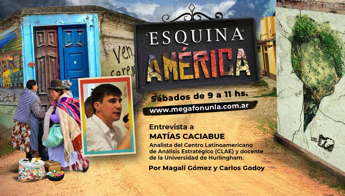MatiasCac's tweet photo. El jueves pasado estuve en #EsquinaAmérica de @RadioUnla sobre las #Elecciones en EEUU 🇺🇸

Desde @CLAELAT intentamos aquí mirar más allá del proceso institucional, analizando la disputa de Proyectos: #Globalistas vs #Neoconservadores

Click al video⬇️
https://t.co/TJ45LJOlAS https://t.co/d1pJUXxvDP