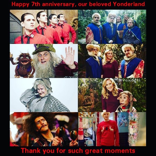 hhsixidiots's tweet photo. Today is exactly seven years from the moment when we saw Yonderland for the first time.This is an amazing show with many great and funny moments.Thank you very much @MarthaHD  @realmatbaynton @Lazbotron @JimHowick  @simonfarnaby @benwillbond  for the great memories xx https://t.co/hCTr1d4mV1