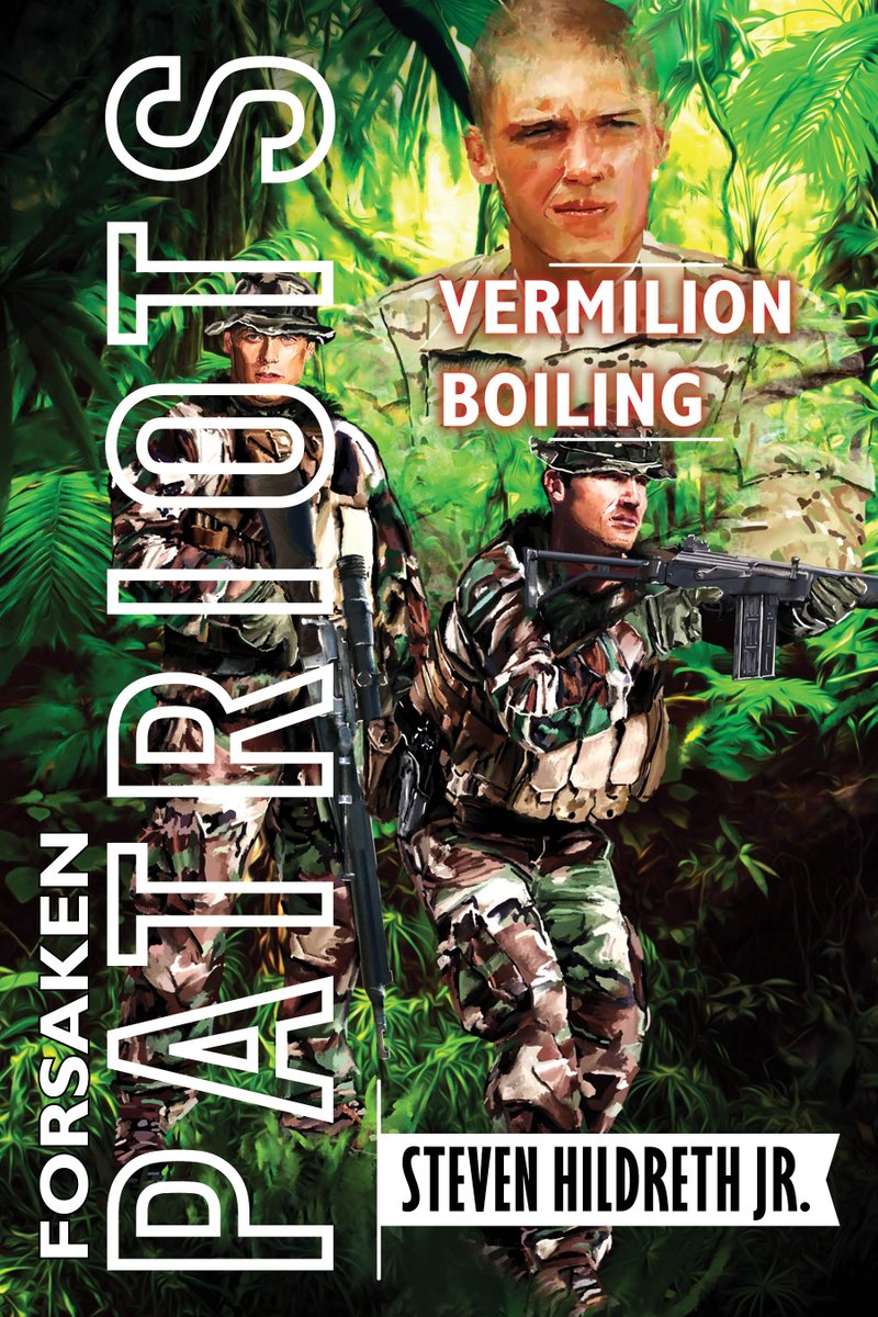StevenHildreth's tweet photo. #ForsakenPatriots #3: #VermilionBoiling.

Unconventional warfare, international intrigue, tough moral dilemmas, and blood-drenched #ActionAdventure.

Available on Kindle and in print on @Amazon: https://t.co/J42roJ7iZR

#IndieAuthor  #AuthorsOfTwitter #WritersOfTwitter #Thriller https://t.co/Xqa3UrTmgc