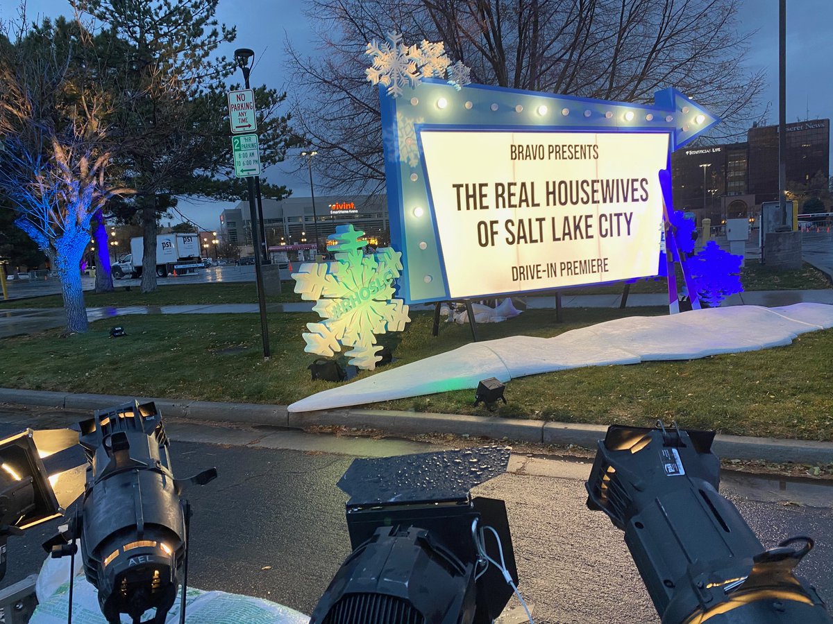 Prodservintl's tweet photo. Real Housewives fan? The Real Housewives of Salt Lake City broadcast season premiere is tomorrow night, but PSI provided production support for a special VIP Drive-In premiere last weekend is Salt Lake City! Check it out! https://t.co/SLVbXTaBPm