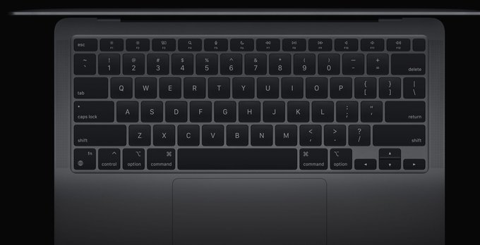 Apple S New Macbook Air With The M1 Chip Has Different Function Keys The Verge