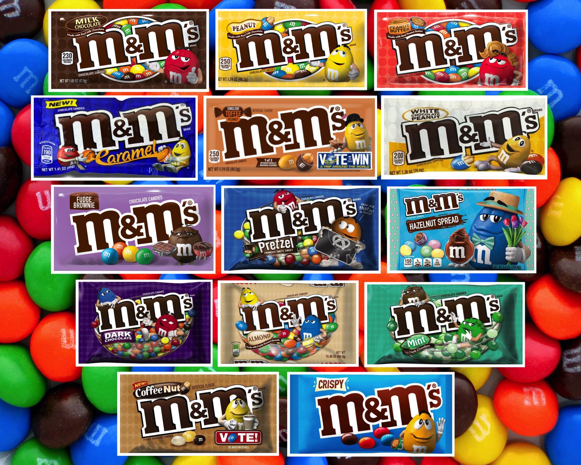 Threedom on X: Hey Threedomaniacs! This week: Episode 57 brings the first  installment of the Threedom M&M Challenge! We are taste-tasting  FOURTEEN different M&Ms variants! If you'd like to do this along