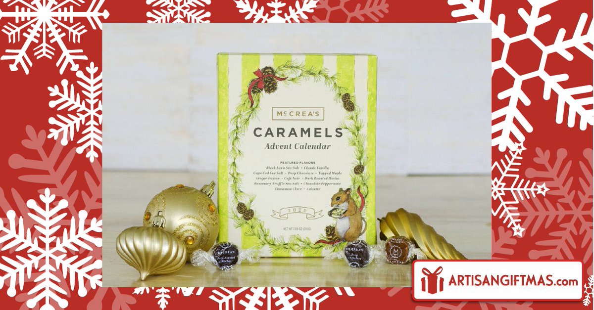 AGiftmas's tweet photo. The only advent calendar on the market to exclusively feature caramel; twelve different flavors, one behind each of 24 doors in the countdown to December 25. Find this and over 1500 other handmade crafts and specialty foods at https://t.co/p6R5vJePHI https://t.co/aER3zCrIe3