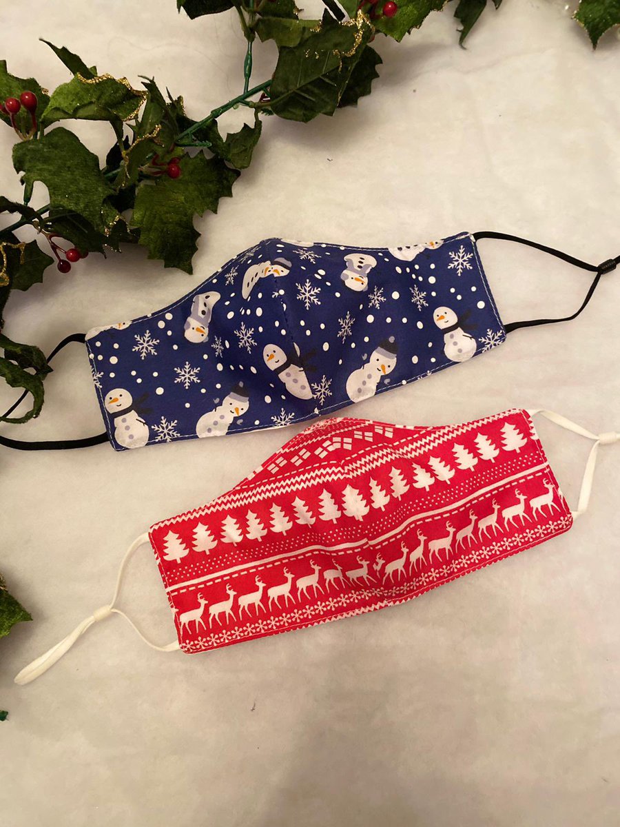 Yule look super stylish this festive season in our reusable Christmas themed facemasks! 🎄🎅🏼❄️

Get yours here ➡️ etsy.com/uk/listing/900… 

✨ #reusablemask #facemask #facecoverings #festiveseason #wearamask #facemaskhomemade #homemadewithlove #design #fashion #smallbusiness