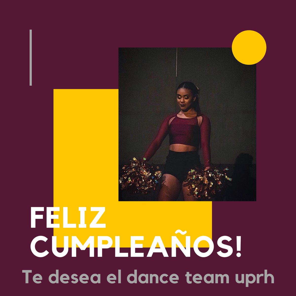 DANCETEAMUPRH's tweet photo. Felicitamos a nuestra co-capitana en su día! ✨ https://t.co/Xr8xiaBAPp