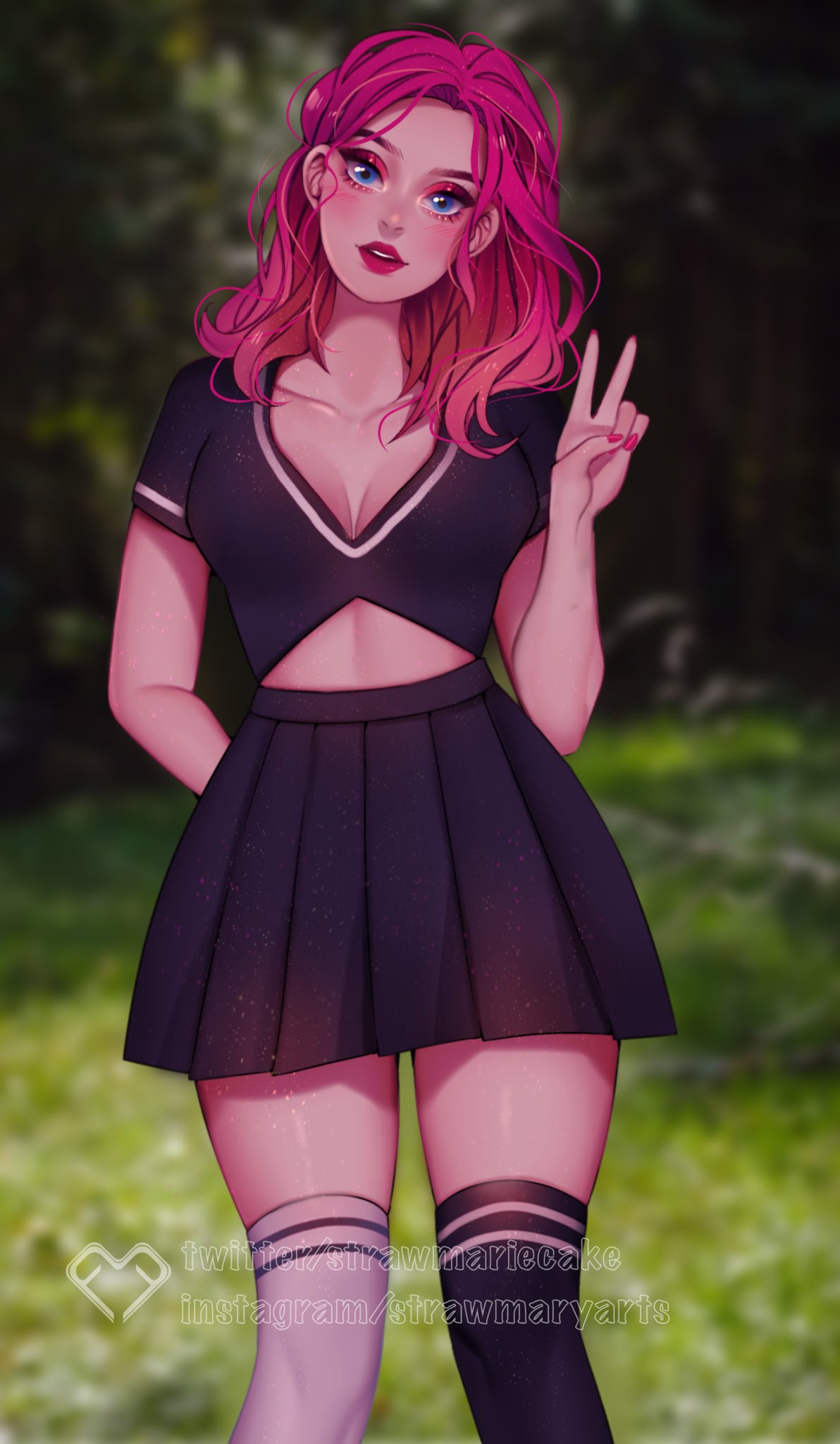 Strawmary ☆ on X: ❤️A gift for a friend of mine, please go check out her  IG @ saranymph and super artistic TikTok @ dumbnymph. Shes so gorgeous !!  Links will be