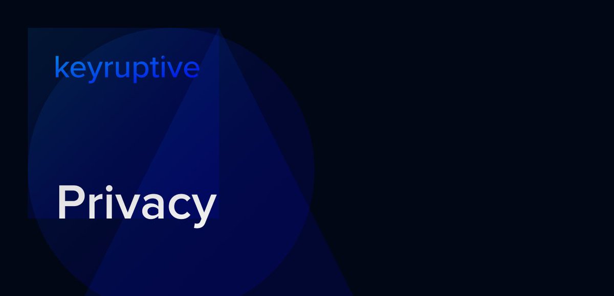 keyruptive's tweet photo. At Keyruptive, privacy is one of our core values.🔐 We believe that protecting individual privacy should become a standard practice. Don’t forget to change your habits because privacy matters! If you need our help, you can always get in touch with our team! 🤙#keyruptive #privacy https://t.co/BxOpkgAxDj