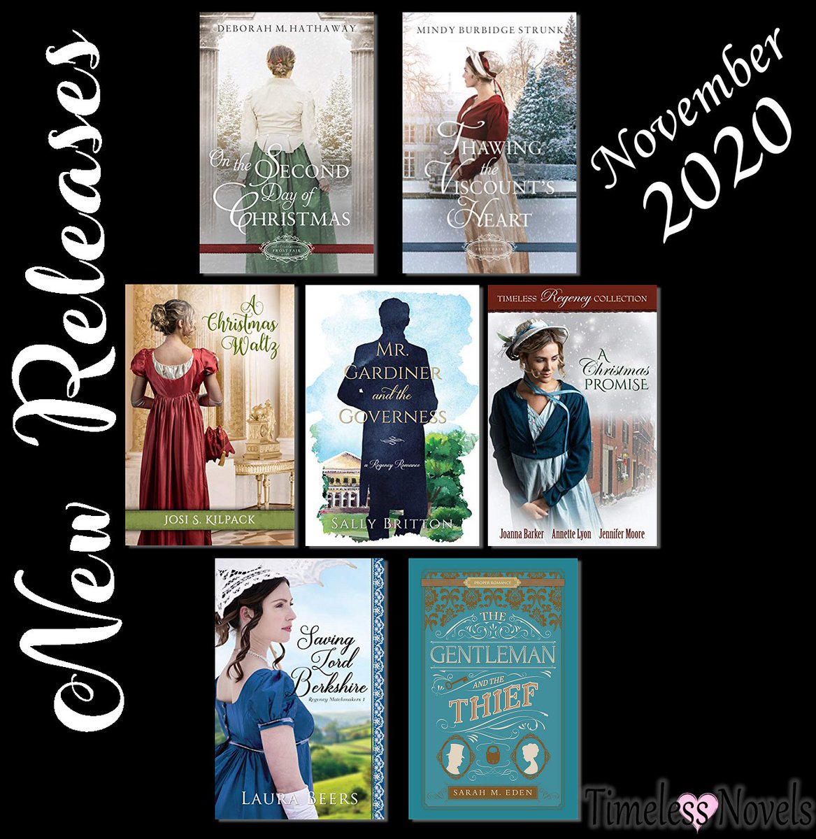 timelessnovels's tweet photo. Some great books are being released in November! @SallyBWT @AuthorJoBarker @JennytheBrave @AuthorL_B @SarahMEden #NewRelease #amreading #HistoricalFiction #Regency https://t.co/PElGLys10q