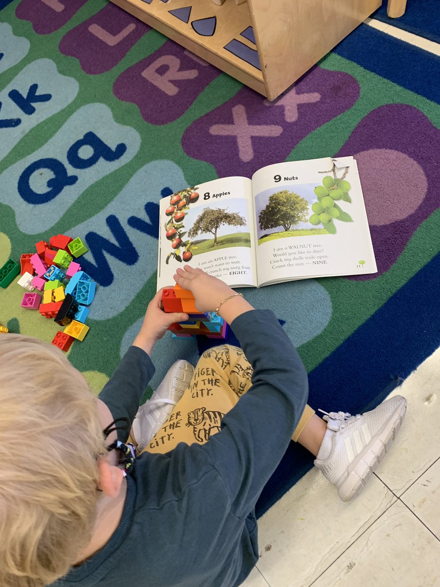 MsJessica_SBES's tweet photo. Tree Unit- We explored Pine trees and learned that we can find pine cones on the tree! We used pine cones to paint and used descriptive words to explain how the pine cones felt! We used magnifying glasses to enhance size and legos to build different trees in the book, Tree Count. https://t.co/SV7nDy8TKV