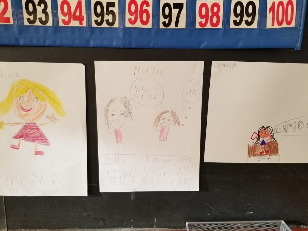 MrsK_Clarke's tweet photo. How do you feel about math? Check out our "Me and Math" pictures from our Social Emotional Learning math lesson #wcdsbmath https://t.co/mWmzftKeEp
