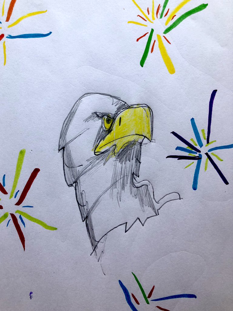 ArtWithMsBell's tweet photo. 3rd grade Stark Stars are sending Veterans Day love! Thank you, Veterans! 🦅🇺🇸  #starkstars   #spsheart https://t.co/F6EArPujC9