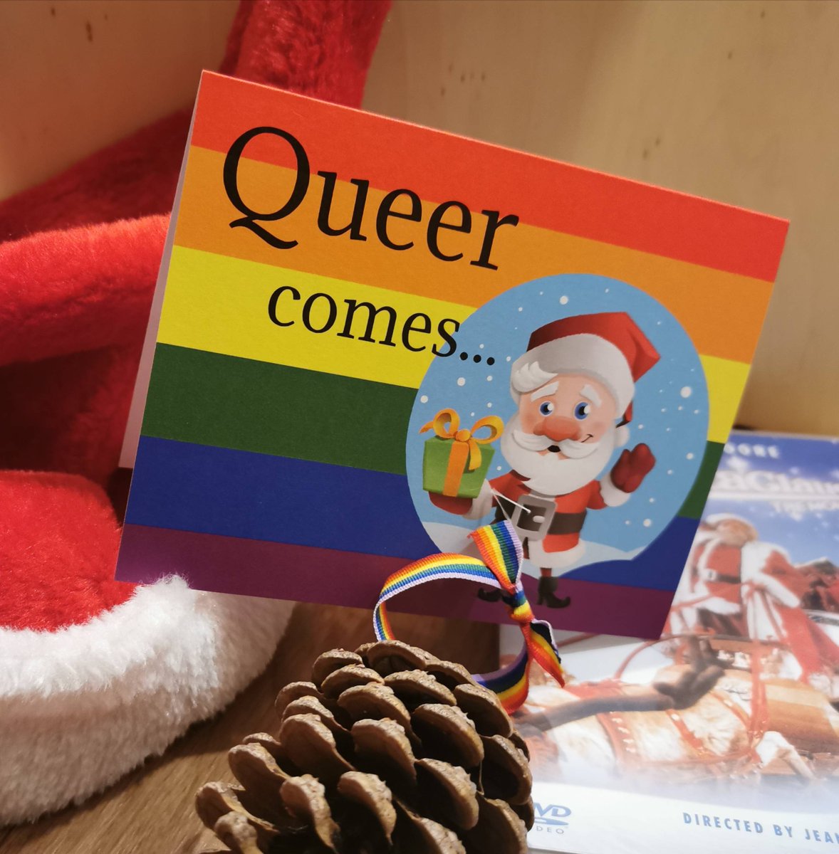 EqualityCardsUK's tweet photo. Queer Comes Santa Claus...right through your letter box! Buy direct from https://t.co/PJPmDGQs5J
Buy any two #Christmascards and get any third card #free
#lgbt #queer #queercard #queerChristmas #lesbian #gay #bisexual #transgender #santa #rainbowsanta #queerfun #queersanta https://t.co/8ipjrfrNNW