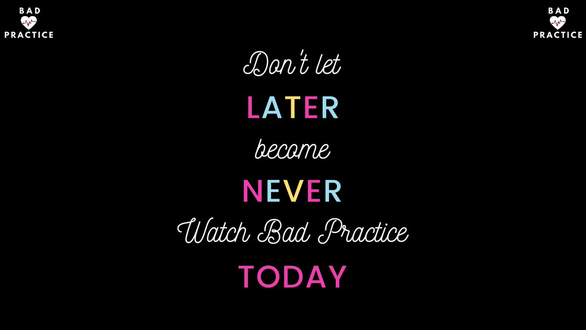 practice_bad's tweet image. Us: Did you watch Bad Practice yesterday? 
Them: Ran out of time.
Us: Come on now. The episodes are really short.
Them: Okay. I'll watch later.
Us (after they have seen Bad Practice): YOU'RE WELCOME

youtube.com/c/BadPracticeW…

#BadPractice #comedyWebSeries #officeComedy #funnyshow