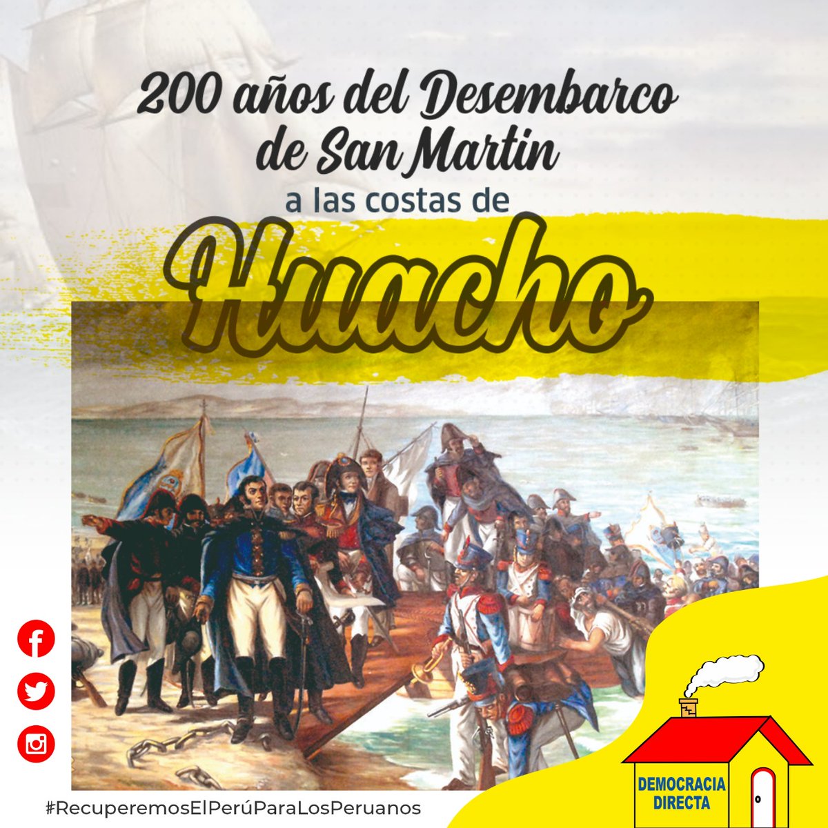 RobertAlcntara6's tweet photo. 200 años del Desembarco de San Martín https://t.co/fg3ZbxHjoF