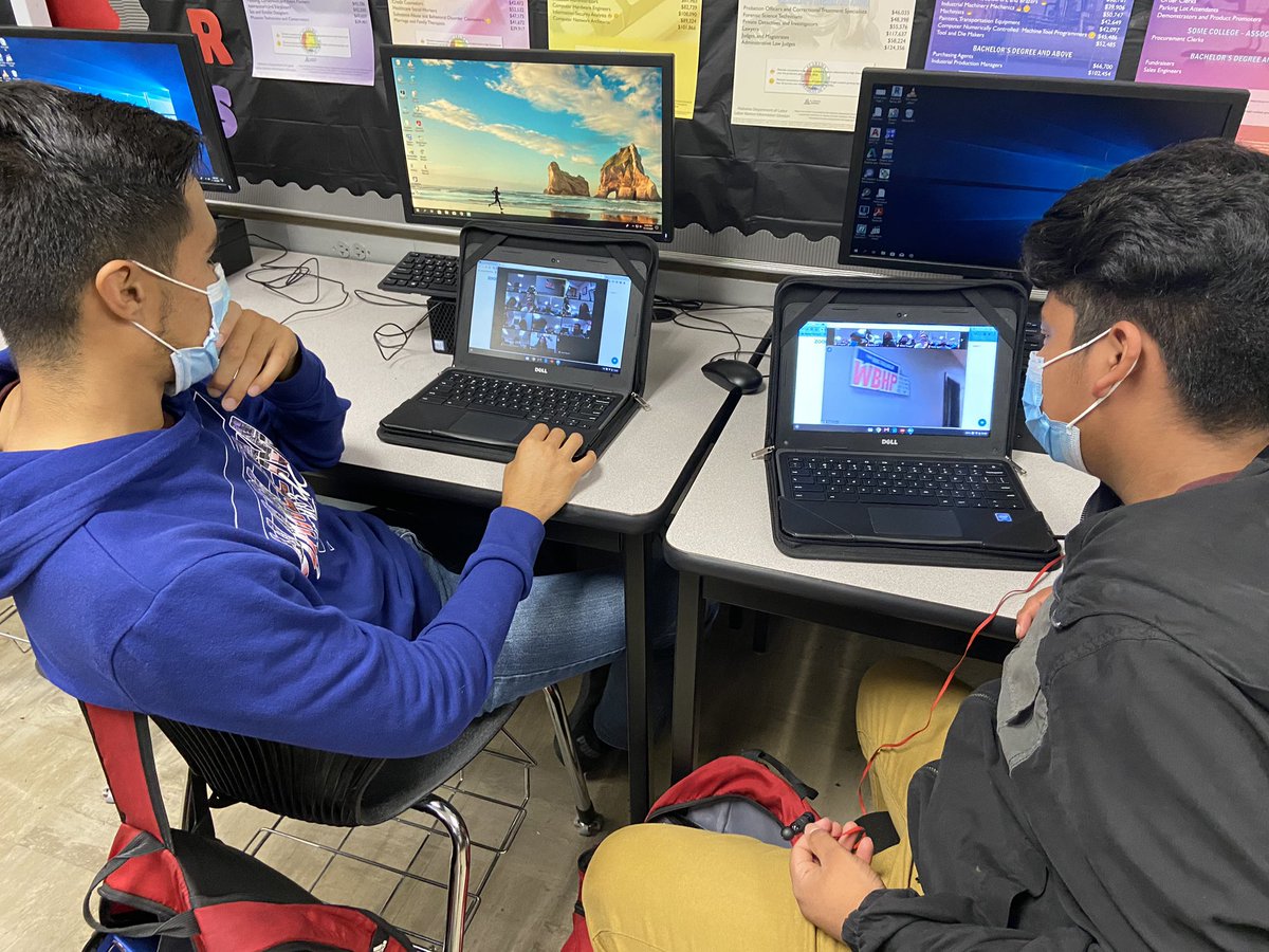 Multimedia students experienced a virtual tour of IHeart Media in Huntsville. They learned about careers in radio broadcasting, and how the skills they are learning in class could lead to media career paths. <a href="/DeKalbCareer/">DeKalb Career Tech</a>