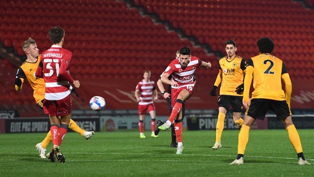 drfc_official's tweet photo. REPORT | Rovers bow out of the Papa John’s Trophy as a Fabio Silva brace earns three points for Wolves U21s on the night. #DRFC 

https://t.co/RxJuTt8TTi https://t.co/8pFYraDZCf