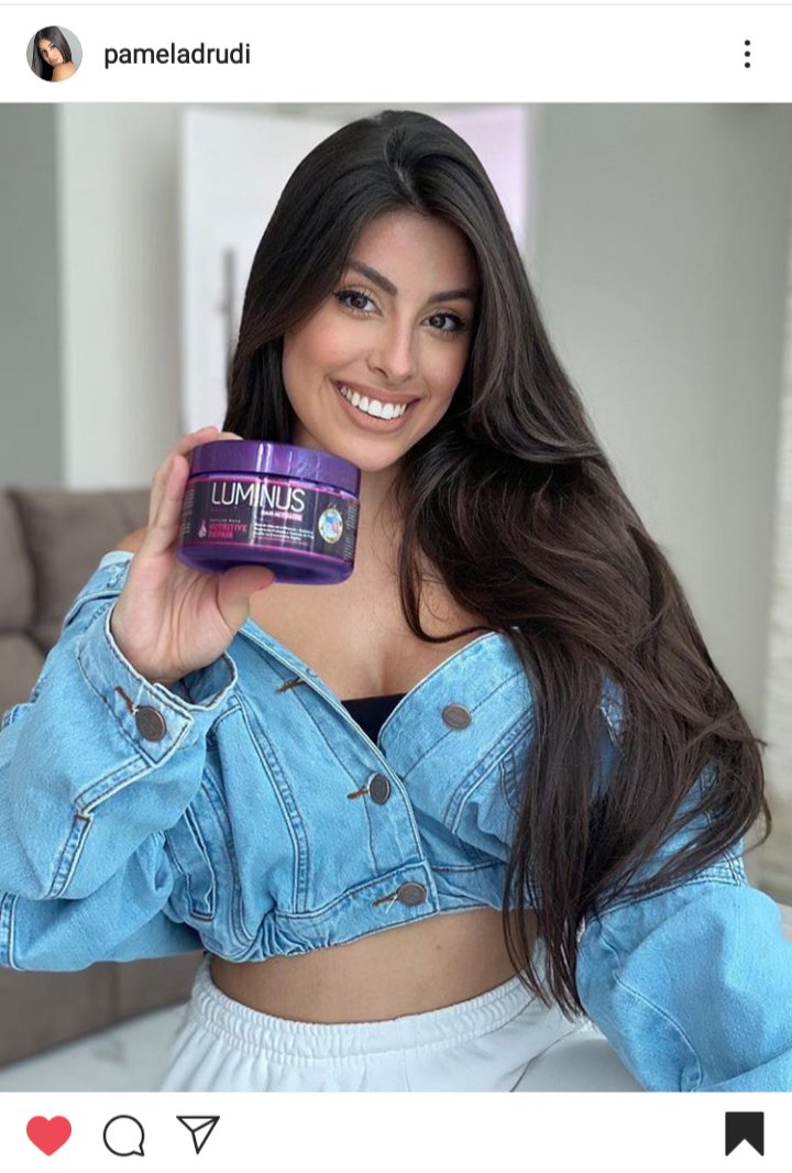 InfosPamela's tweet photo. 📸| Pâmela Drudi {@eupameladrudi}

postou no IG a máscara da @luminusoficial que dá brilho, hidrata, nutre e deixa seus fios mais forte, se deseja esses resultados para o seu cabelo também use o cupom de desconto PAMELA10

https://t.co/Ud51hpe8lW https://t.co/uyCB9v1sY4