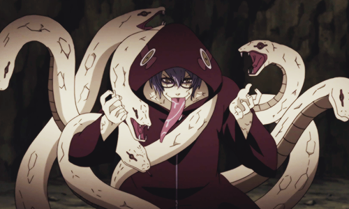 Kabuto Sennin vs Konan, Kakuzu & Kisame