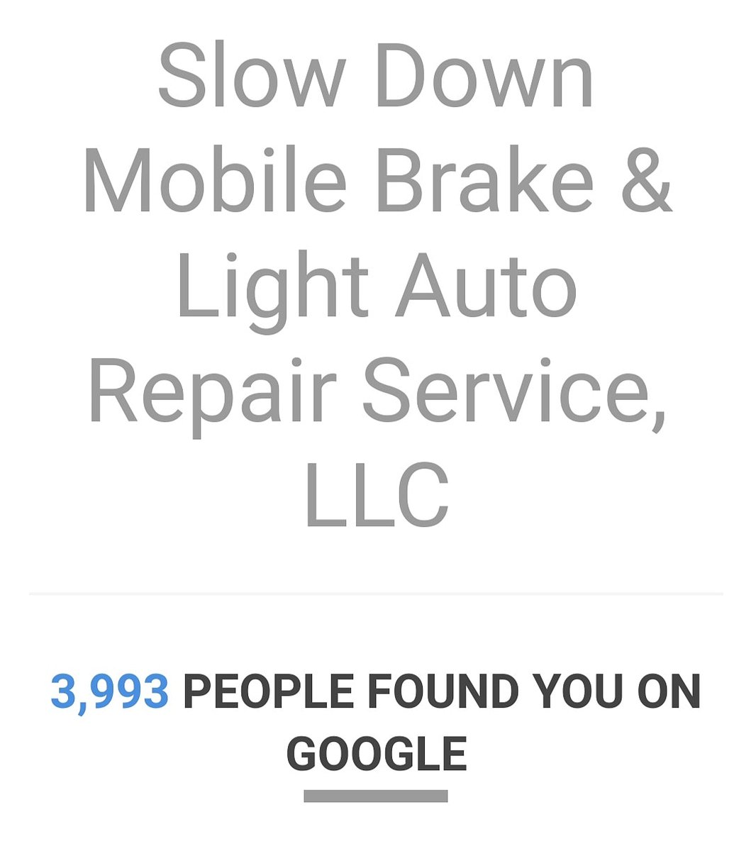 sdmautoatlanta's tweet photo. I guess Google Bots are making a suggestion. Should I go full-time? #mobilemechanic #atlanta https://t.co/tPYuQ8SV4y