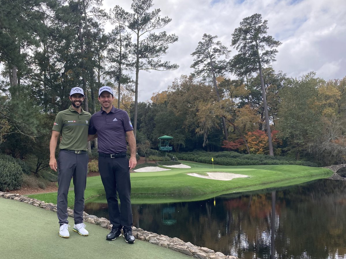 ahadwingolf's tweet photo. Just a couple boys from Abbotsford, BC who grew up playing @LedgeviewGolf, competing @TheMasters. @ntaylorgolf59 https://t.co/a4B64V7td6