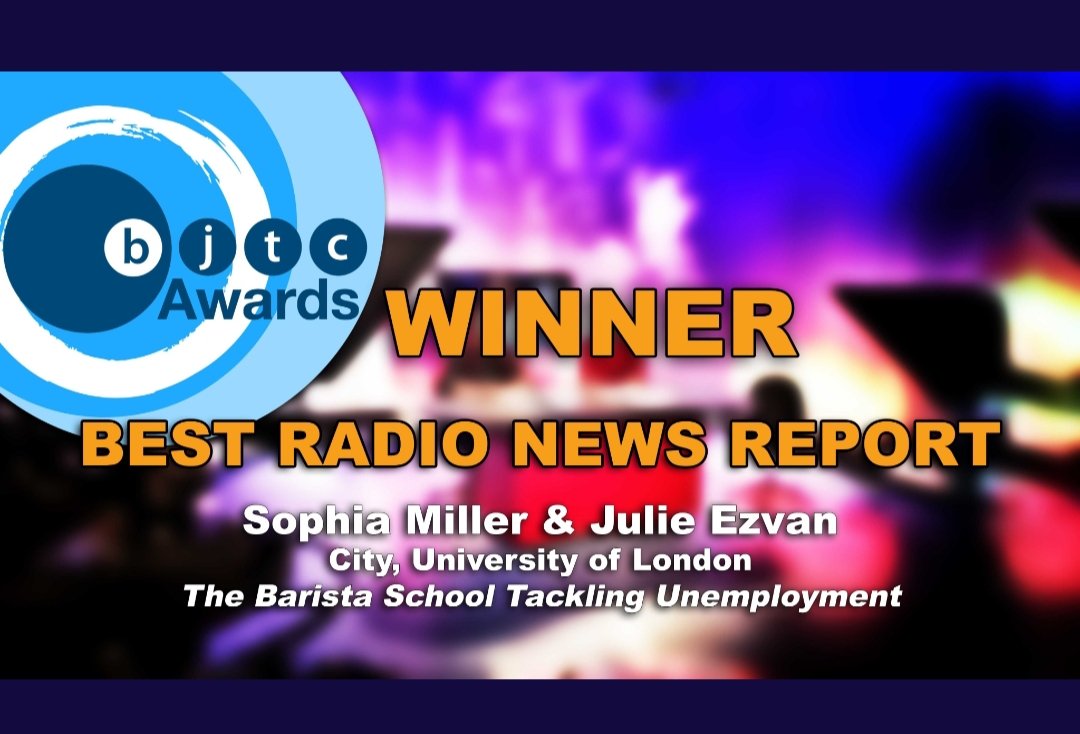 Julie Ezvan (@ezvanjulie) on Twitter photo Proud to announce I have won a BJTC award! @sophialmiller we did it!!🍾 Proud to announce I have won a BJTC award! @sophialmiller we did it!!🍾