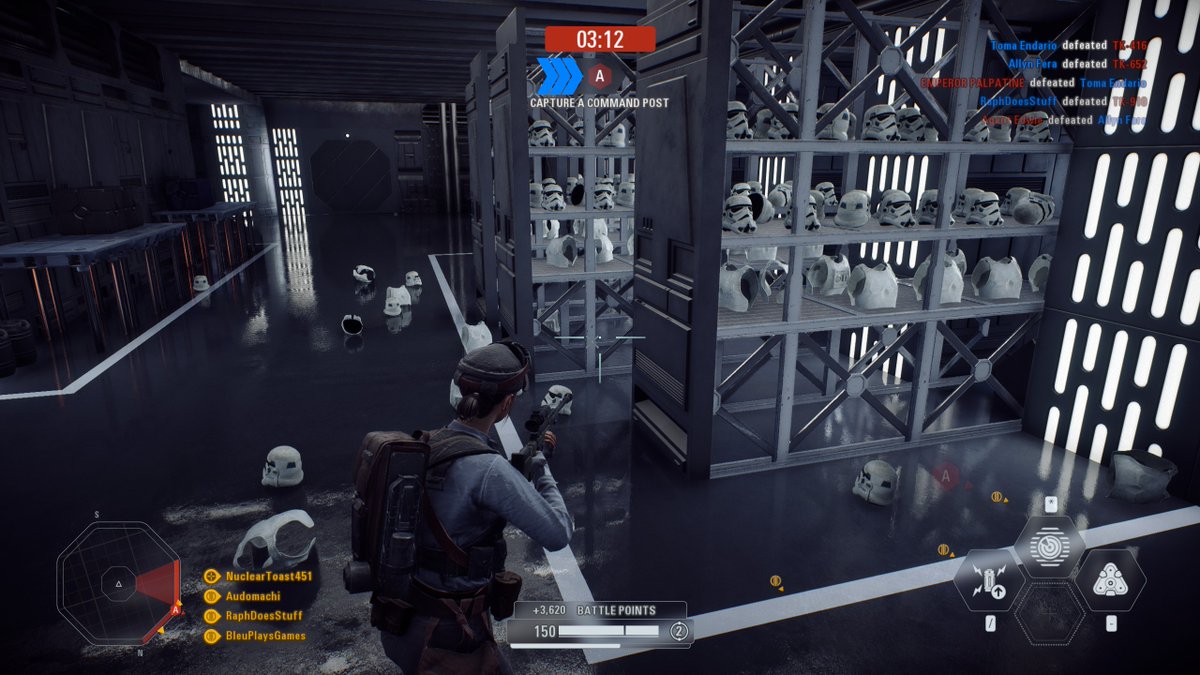 In #StarWarsBattlefrontII...
"Guys? Uh, guys? We've got a lot of naked stormtroopers somewhere..."