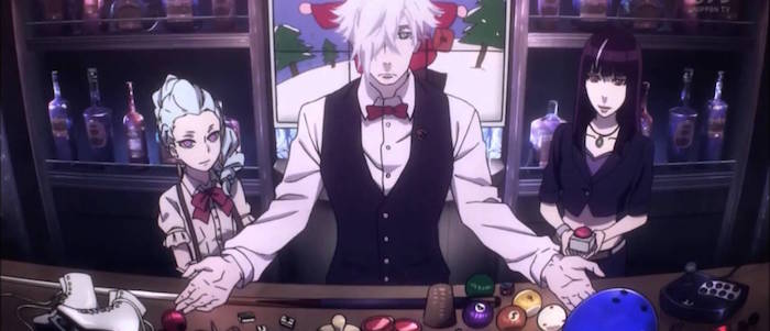Death Parade :L' un de mes animes préféré, ambiance de bar jazz, histoire étonnante et grave intéressante, persos très attachant (surtout le perso principal)Et une excellente morale pour la fin C'est court et sur Netflix donc allez regarder 
