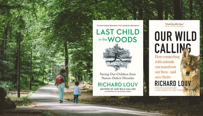 RichLouv's tweet photo. The paperback edition of "Our Wild Calling," with new section of resources, and "Last Child in the Woods" with a new cover, released today. More info at https://t.co/PYVaj8x3UP Hope you'll let folks know. Thanks! https://t.co/DGS2bmuySn
