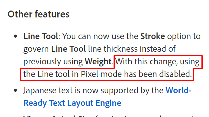 Freya Holmer Excuse Me Photoshop Why Did You Remove Pixel Lines I Use The Shape Tools Exclusively In Pixel Mode Especially Lines And It S Just Gone In 22 0 Wh Why