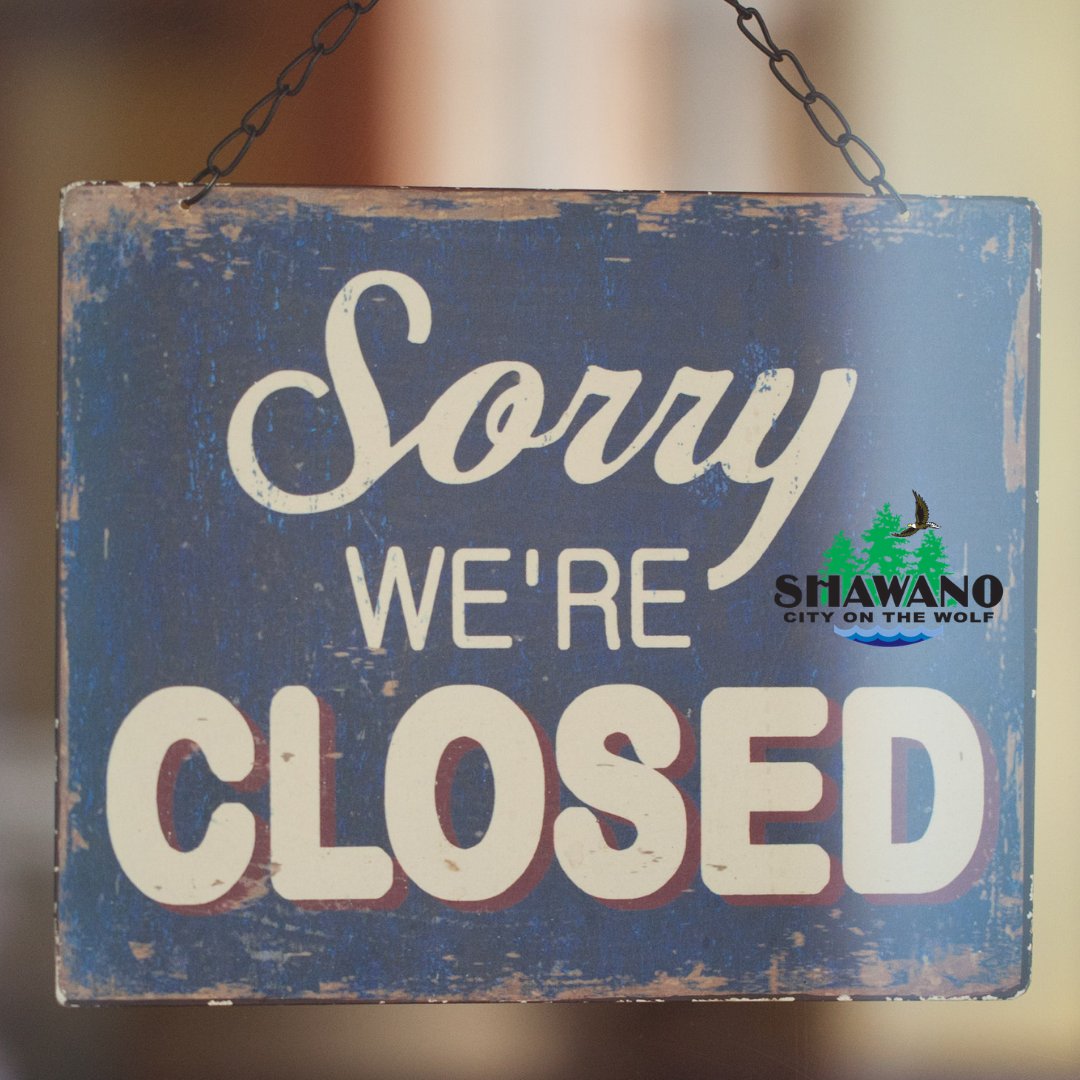 CityOfShawano's tweet photo. Due to the continued surge in COVID-19 cases, the Common Council has decided to keep our facilities closed to the public until December 7th. We are here at City Hall to answer your questions 715-526-6138. Thank you for your continued support. #shawano #shawanoproud https://t.co/xH6uwdtTn4