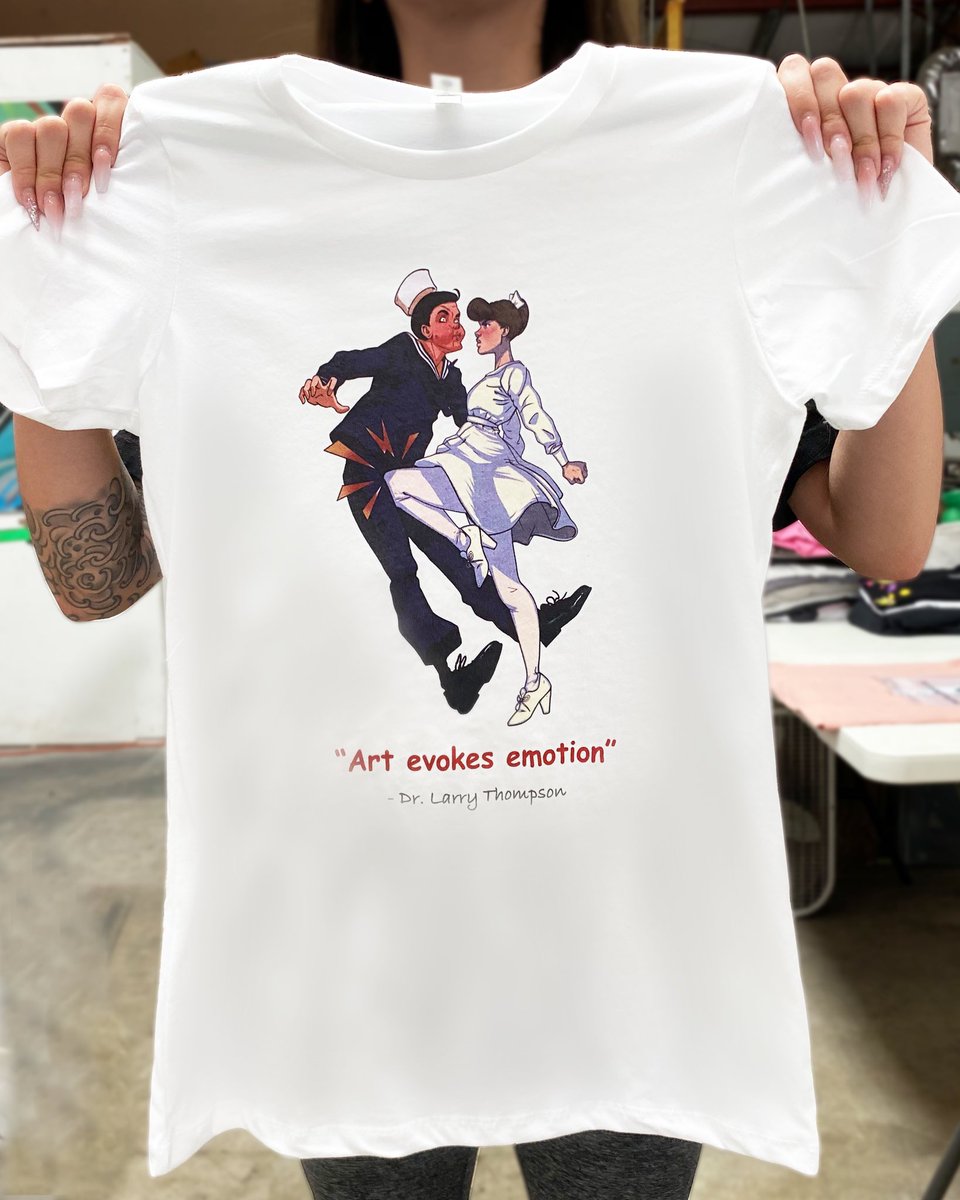 PrintPosse's tweet photo. Final print for the Unconditional Surrender t shirts!
All hand screen printed in house 
Designa in house by @sevenshadez
CYMK plastisol process inks

#screenPrint #screenprinting #metoo https://t.co/Zeu6YZoyOh