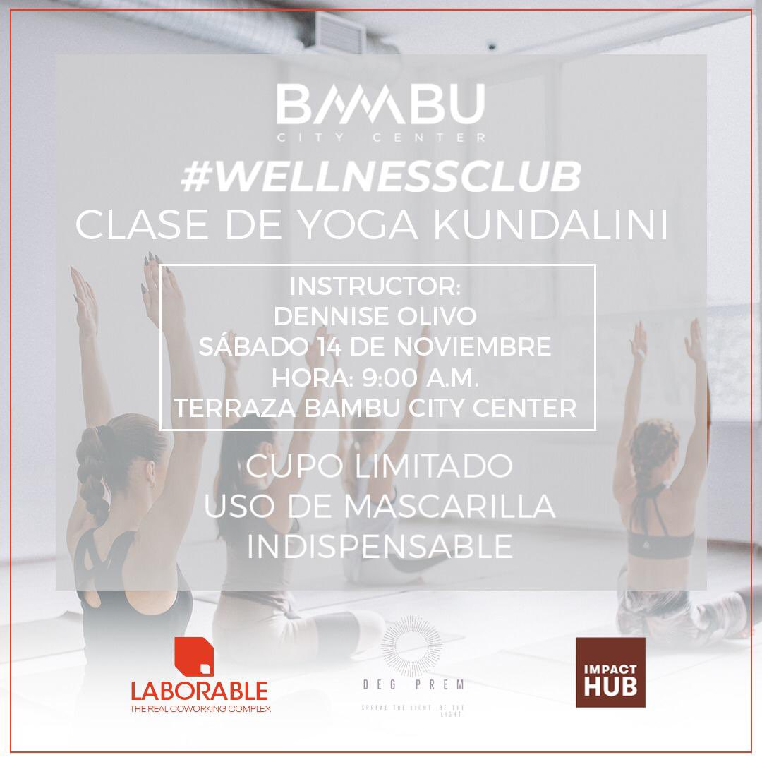 laborablecrsv's tweet photo. Conecta con tu cuerpo y mente🧘🏻 Te invitamos a formar parte este sábado 14 de noviembre de la clases de yoga que junto a @ih_sansalvador y @degpremkaur hemos preparado para ti. ¡No te lo puedes perder! #SomosLaborable #timeforyou https://t.co/IOSPF50MCY