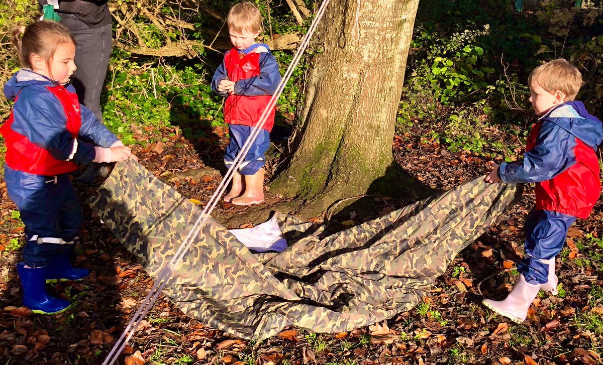 the_ECCC's tweet photo. Perfect weather for Forest School today. The children showed off their skills in climbing trees, making dens and balancing along the logs. All rounded off with hot chocolate and a sneaky chocolate biscuit! #outdoorlearning #forestschool #physicalfun https://t.co/T8cayO2Nfj