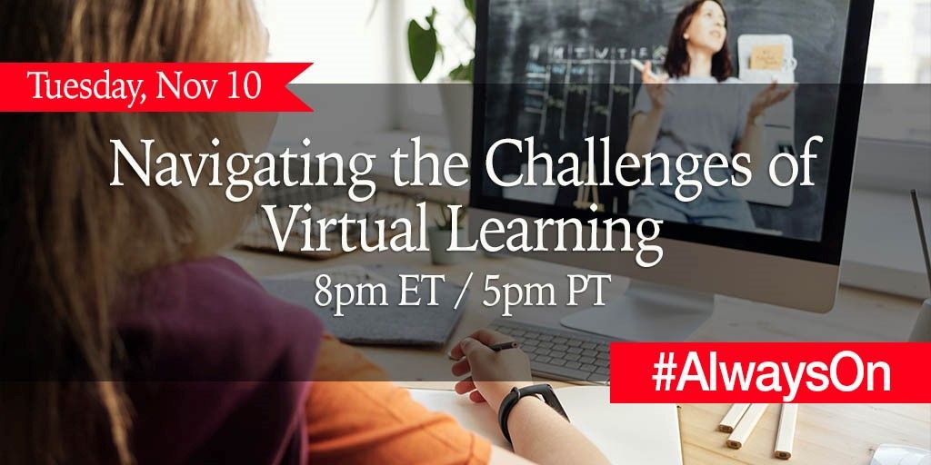 BabySavers's tweet photo. Don’t miss TONIGHT’s #AlwaysOn Twitter chat at 8pm ET. We’ll be sharing tips and advice for optimizing the virtual learning experience. 

RSVP here for a chance to win one of TWO $250 Amazon Gift Cards!! Click to RSVP → https://t.co/m7So7JPD2G 
#BrandPartner #TwitterParty https://t.co/cICVNR0Wz8