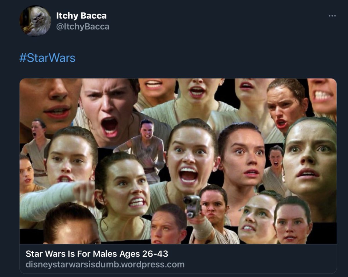 SW_takes's tweet photo. It's honestly just embarrassing how these guys do not understand Star Wars and George Lucas at this point. https://t.co/85FqpqlIVd