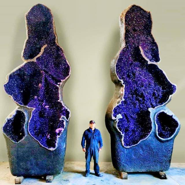FabulousWeird's tweet photo. Giant amethyst geode crystals from Uruguay. https://t.co/fL5k0quywE