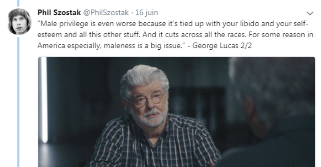 SW_takes's tweet photo. It's honestly just embarrassing how these guys do not understand Star Wars and George Lucas at this point. https://t.co/85FqpqlIVd
