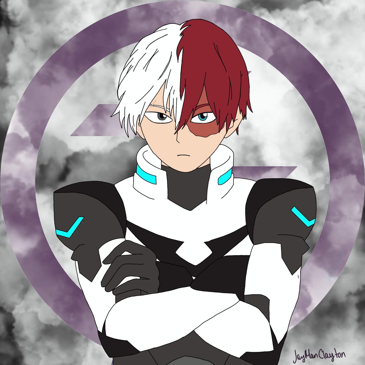 JayManClayton's tweet photo. All of the Todoroki as Black Paladin (all drawn over screenshots of Voltron Legendary Defender) https://t.co/kAhuJ9UJNb