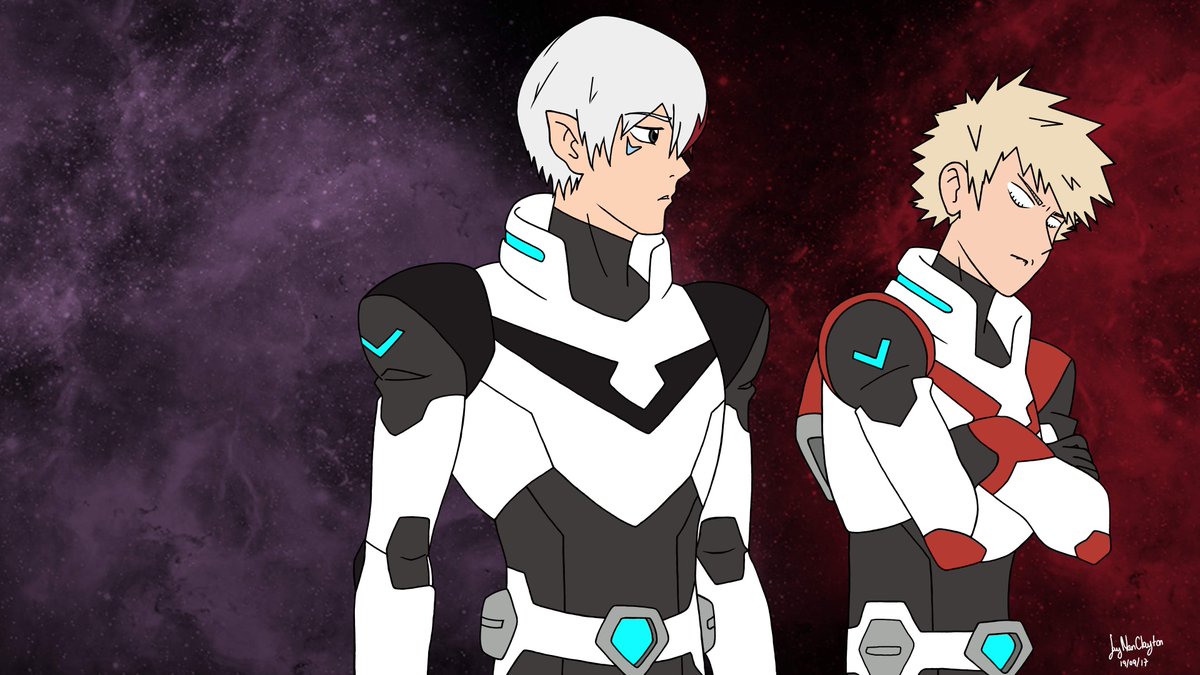 JayManClayton's tweet photo. All of the Todoroki as Black Paladin (all drawn over screenshots of Voltron Legendary Defender) https://t.co/kAhuJ9UJNb
