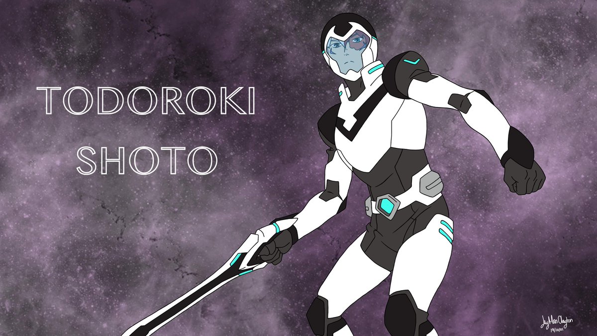 JayManClayton's tweet photo. All of the Todoroki as Black Paladin (all drawn over screenshots of Voltron Legendary Defender) https://t.co/kAhuJ9UJNb