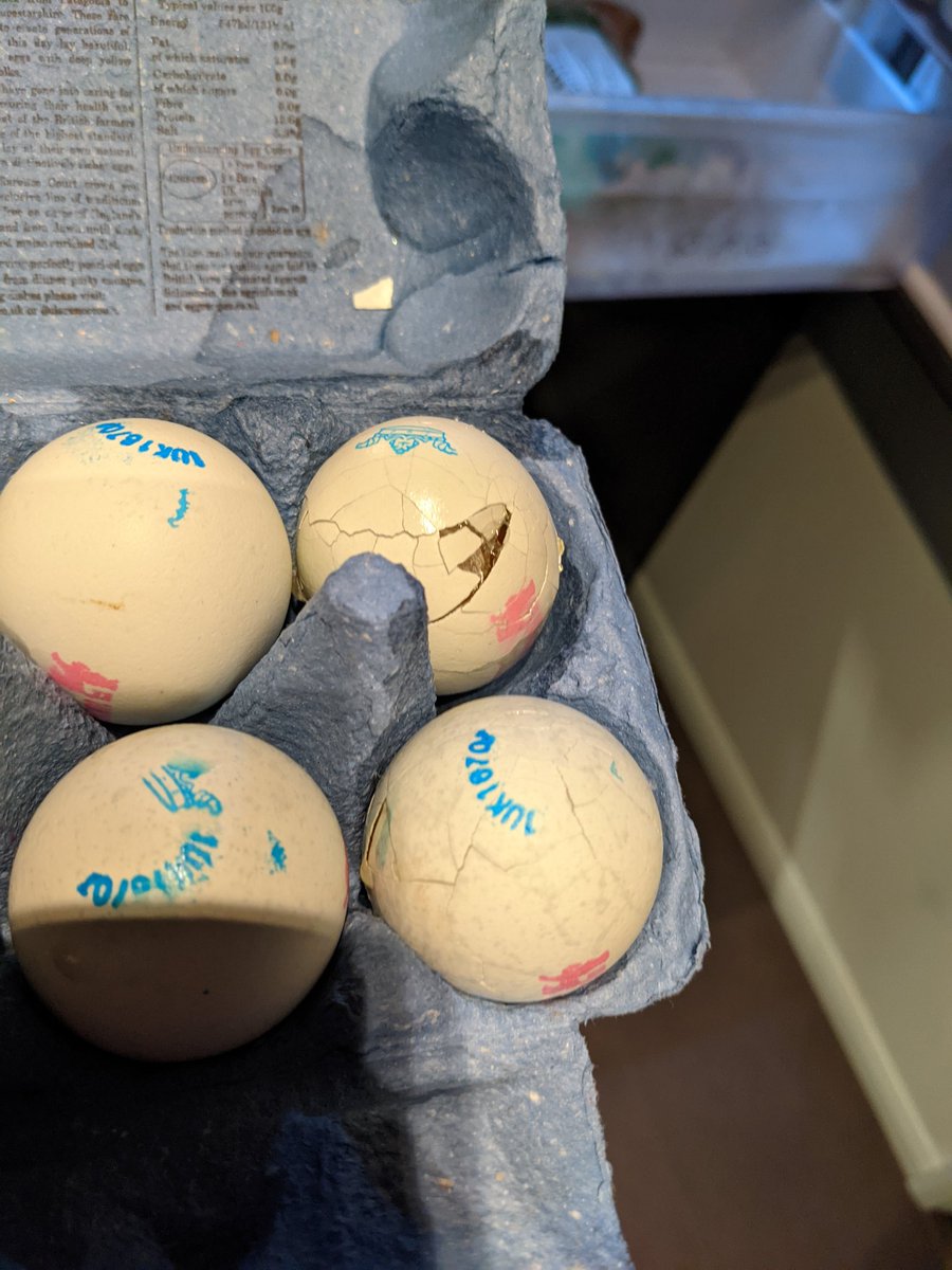 MarkusGCarlson's tweet photo. @sainsburys just had a delivery from you, two broken eggs but cannot find a way to report this. https://t.co/dtHU0mdHRB