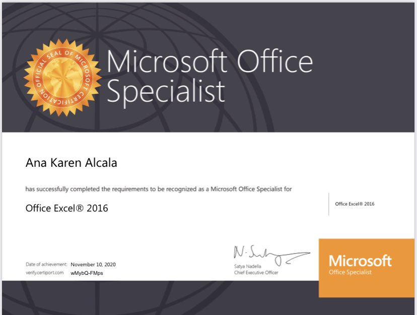 SISD_CommEd's tweet photo. 2 more of our @SISD_CommEd students enrolled in our @Microsoft Office Specialist pgm Ana Alcalá &amp; Bertha Jeddery earned their Office Excel certs. despite the challenges during this COVID-19 period. Perseverance pays off! #TeamSISD. Call 937-1700 to become certified at no cost. https://t.co/dnOZ9A3tF4