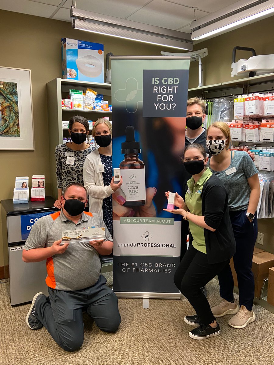 ColumbiaOrtho's tweet photo. We are loving the results our patients are receiving with our #AnandaProfessional CBD products. Stop by or call our pharmacy to chat with one of our CBD educators to see if CBD is right for you! #ColumbiaOrthopaedicGroup #DefiningExcellence #DEx #CBD https://t.co/iNJHDW2vLN