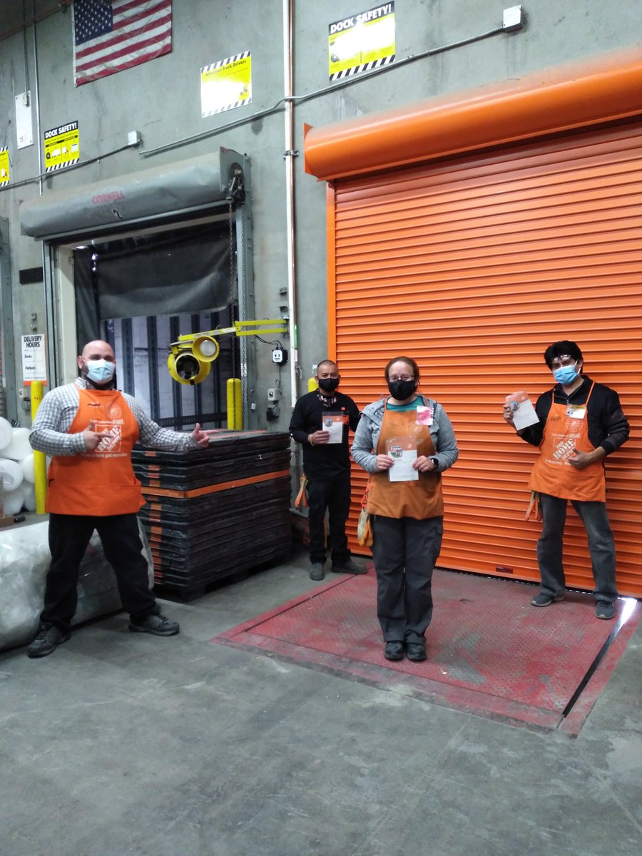 Want to give the receiving team the recognition they deserve they build strong relationships with every department and make a big difference day in and day out thank you for all you do! Great job guys! #HomeDepot #Store1044 #BulidingStrongRelationships #HomeDepotStrong