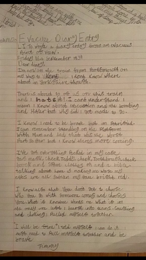 GemmaLaing4's tweet photo. What’s in the suitcase? 🧳🤔Pr 6/7 were so engaged with their suitcase stimulus which created such a buzz in the classroom with some excellent diary entries written from an evacuee’s point of view. 😍#evacuation #WWII #topicwriting #writinglesson https://t.co/KvQX9NjExQ
