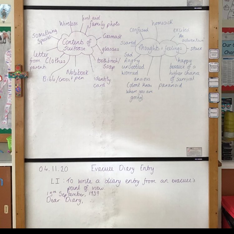 GemmaLaing4's tweet photo. What’s in the suitcase? 🧳🤔Pr 6/7 were so engaged with their suitcase stimulus which created such a buzz in the classroom with some excellent diary entries written from an evacuee’s point of view. 😍#evacuation #WWII #topicwriting #writinglesson https://t.co/KvQX9NjExQ