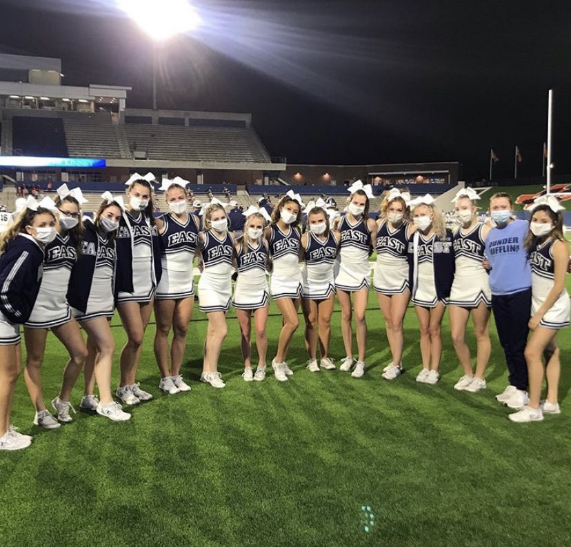 WEHSSTUCO's tweet photo. Today we want to give a huge shout out to our W.E. Cheer Team! From supporting all of our sports team to helping us show school spirit. WE appreciate y’all very much!! #WEHSCHEER #WEHS #WErise #wehsstuco #appericationpost https://t.co/iIPdBaFqyO