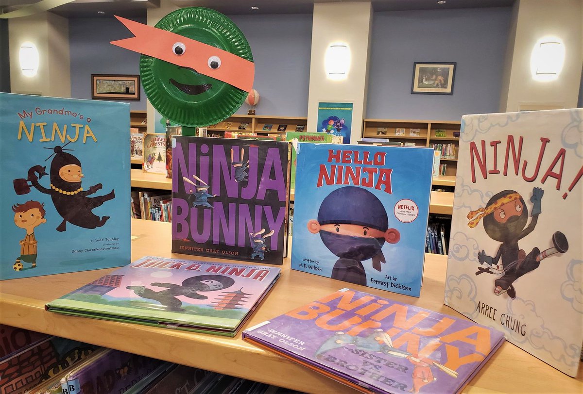 temeculalib's tweet photo. Hiyah!!! Get ready to checkout these action packed ninja books! Be on the lookout tomorrow when we drop our link featuring our Ninja Storytime! We will be reading "Hello Ninja" by N. D. Wilson! #Ninja #ninjastorytime #virtualstorytime #virtualprograms #temecula #temeculalibrary https://t.co/gtYQxqnlmG